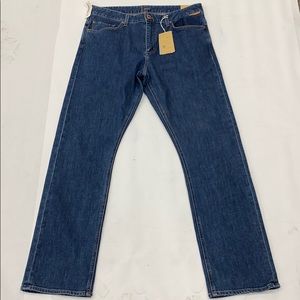 1DENIM MENS ATHLETIC STRAIGHT JEANS WINDSOR W34